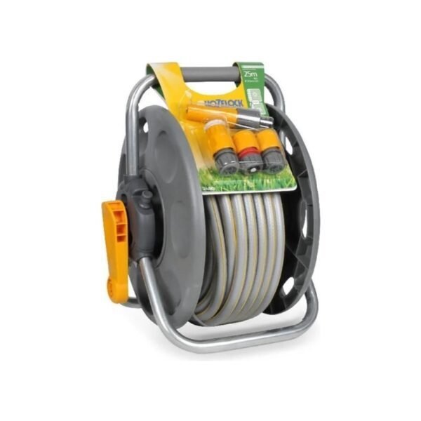 Hozelock 2431H Duvarda ve Yerde 25 m Hortumlu 45 m Kapasiteli Hortum Toplama Sarma Makara Seti
